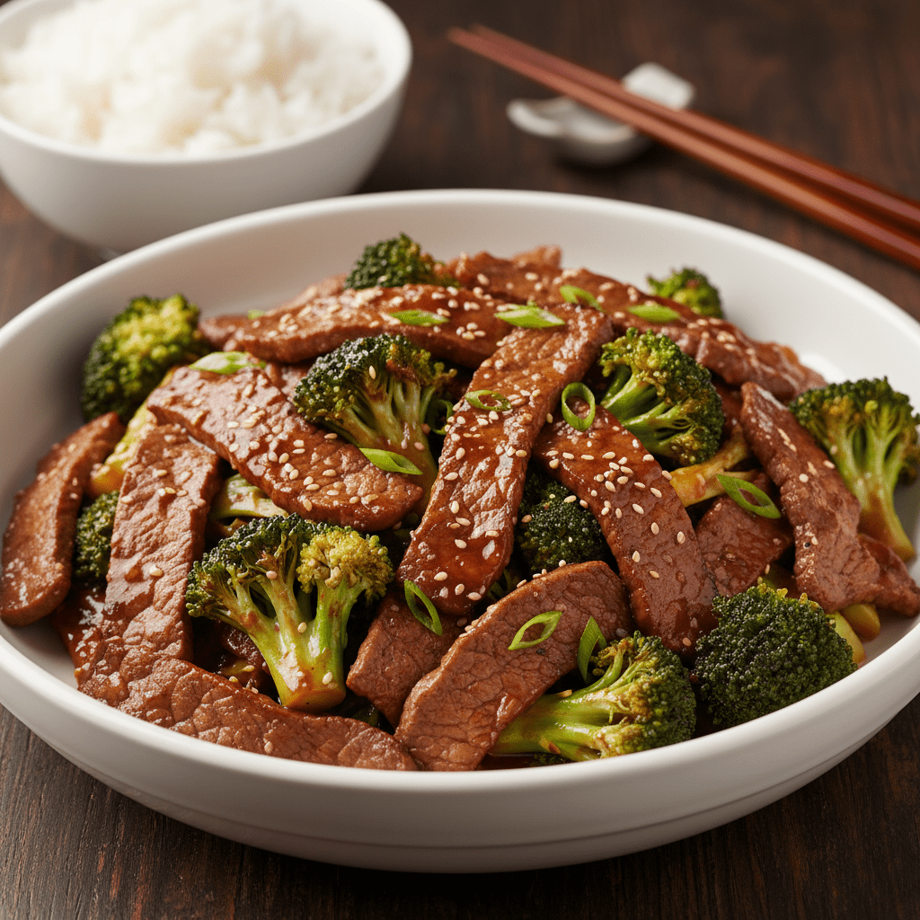 Quick beef and broccoli stir fry with tender beef, crisp broccoli, and a rich homemade sauce. An easy dinner recipe ready in 25 minutes.