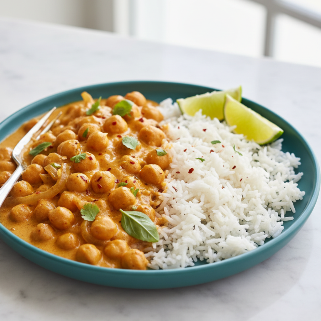 Creamy Coconut Chickpea Skillet
