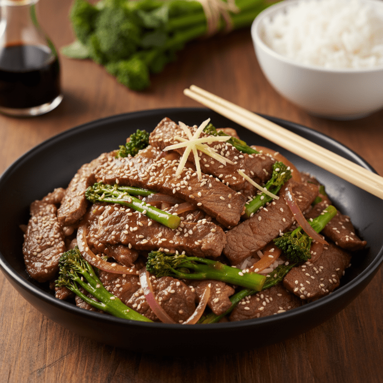Beef and Broccoli Rabe Stir-Fry – Quick, High-Protein & Low Carb with a Spring Twist