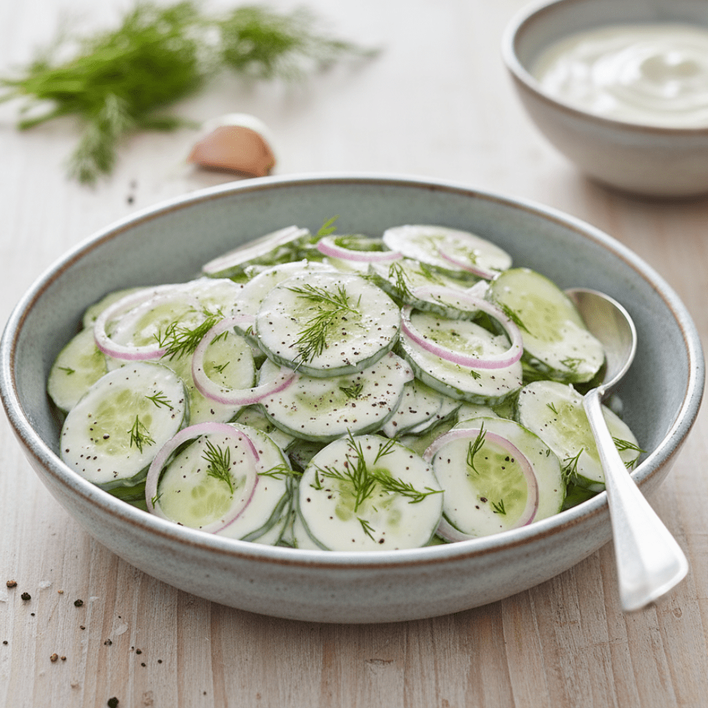 Creamy Cucumber Dill Salad