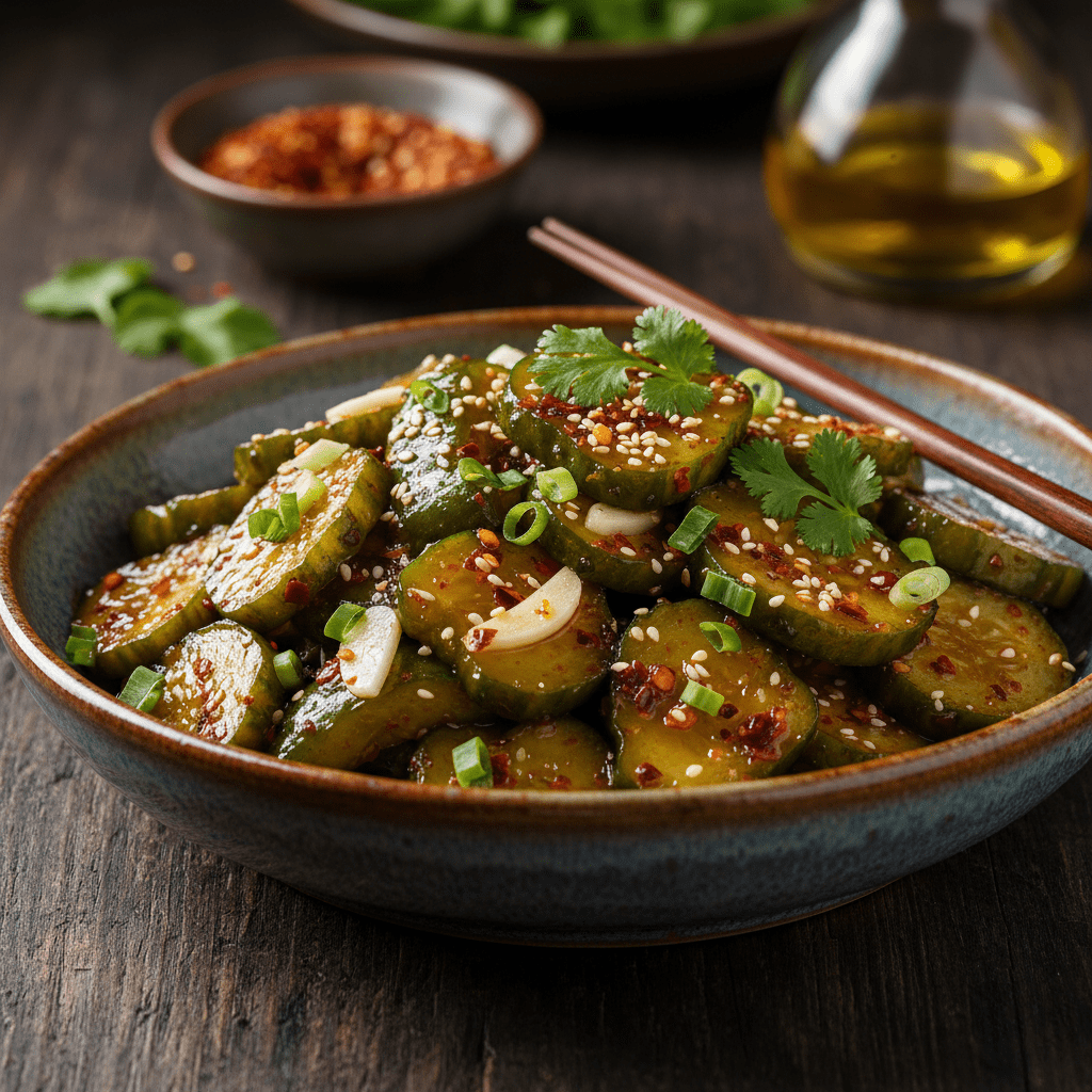 Smashed Cucumber Salad