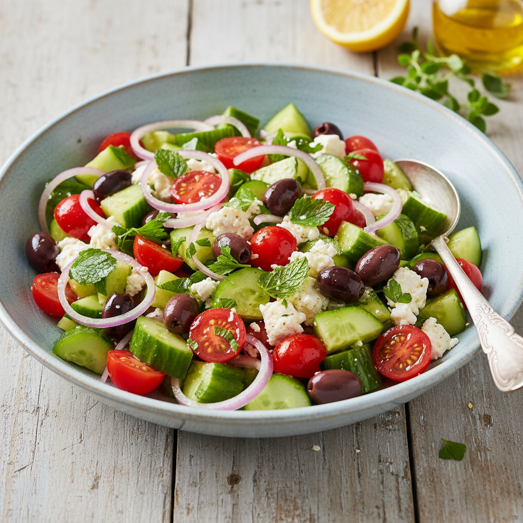 Mediterranean Cucumber Salad